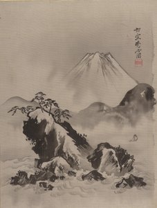 富士山、ca。 1887。 作： Kawanabe Kyosai
