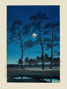 「富山ヶ原の冬の月」（1931年）
