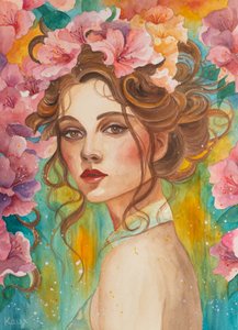 花咲く美のポートレート 作： Kay Shanley