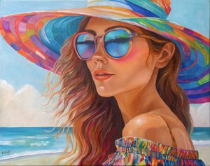 夏のビーチファッション 作： Kay Shanley