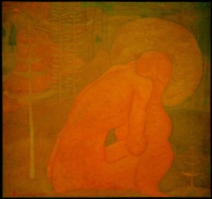 祈り（フレスコ画のための研究） 作： Kazimir Severinovich Malevich