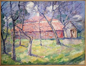 ウクライナ・キエフ近郊の風景 作： Kazimir Severinovich Malevich