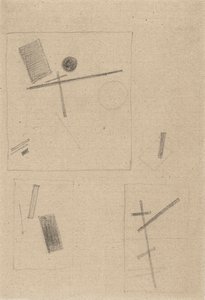 至高のドローイング 作： Kazimir Severinovich Malevich