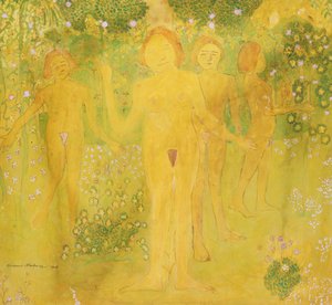誘惑の秘密、1908 作： Kazimir Severinovich Malevich