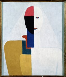 Torso de femme (女性のトルソ)。 Kasimir Severinovich Malevich (Malevich, Malevic) (1878-1935) による絵画、木に油彩。 ロシア美術、20世紀、前衛、シュプレマティズム、構成主義。 国立ロシア美術館、サンクトペテルブルク。 作： Kazimir Severinovich Malevich