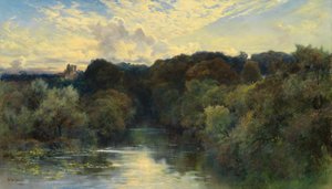 ヨークシャーのグレタで、1890 作： Keeley Halswelle