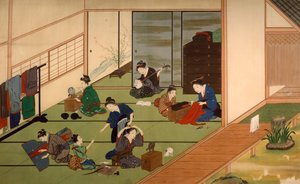 芸者衆 川原慶賀（1786～1860年頃） 水彩画 日本 日本文明 19世紀初頭 作： Keiga Kawahara