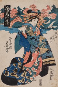向島の桜 作： Keisai Eisen