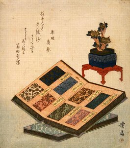 錦絵の見本帳（カラー木版画 作： Keisai Eisen