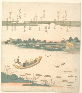 隅田川を渡る渡し船 作： 圭西鉄