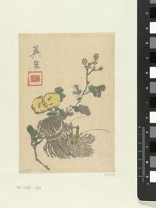 バッタと花 作： Keisai Eisen
