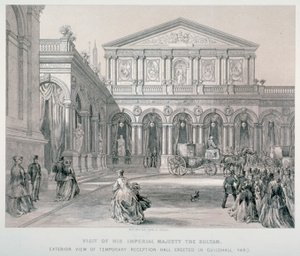 1867年、トルコのスルタンAbd-ul-Azizのシティ・オブ・ロンドンのギルドホールへの訪問。    