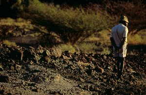 化石ハンター、カモヤ・キメウ（ヒト科ギャングのリーダー）（2008年）（写真：Getty Images 作： Kenneth Garrett