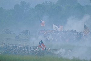 2004年、南北戦争、マナッサスの戦い（写真） 作： Kenneth Garrett