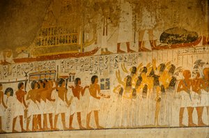 ラモセの墓、アメンヘテプ3世とアクエンアテンの宰相、2009年（写真）。