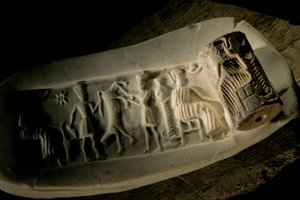 ウルケシュ、フリア帝国、シリア、紀元前2400年、ジョルジョ・ブチェッラーティ、タラム・アガデ王妃、娘...、2004年（写真）。 作： Kenneth Garrett