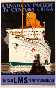 カナディアン・パシフィック航空によるカナダとアメリカへの輸送 作： Kenneth Shoesmith