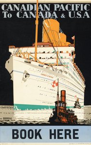 ポスター広告「カナダ太平洋」 作： Kenneth Shoesmith