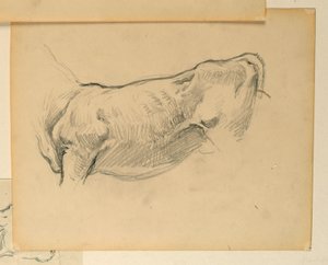 Study for "Herding", "The Progress of Civilization: Hunting, Herding, Agriculture", State Capitol, Des Moines, IA 作： Kenyon Cox