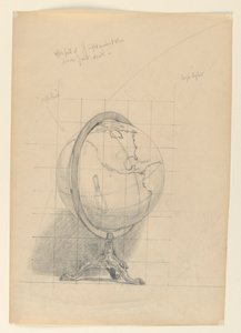 Study for "Mathematics"、"The Sciences"、米国議会図書館、ワシントン D.C.