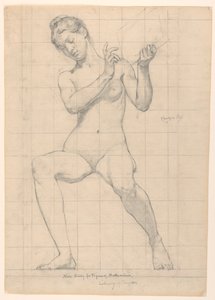 Study for "Mathematics"、"The Sciences"、米国議会図書館、ワシントン D.C. 作： Kenyon Cox