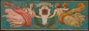 ホテル・マンハッタンの壁画「平和と豊かさ」のための習作、1901年頃。 作： Kenyon Cox