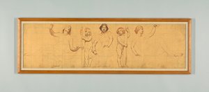 The Common Law, Study for Left Panel of "The Reign of Law", Frieze for Appellate Court, ニューヨーク 作： Kenyon Cox