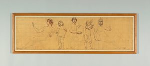 The Statute Law, Study for Right Panel of "The Reign of Law", Frieze for Appellate Court, New York 作： Kenyon Cox