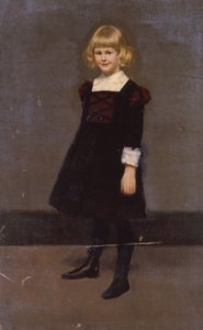 無題、若い女の子の肖像、カリフォルニア州。 1900年。 作： Kenyon Cox