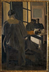 アトリエ・ド・クチュール（キャンバスに絵画） 作： Ker Xavier Roussel