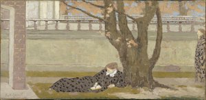 テラス、1892年頃。 作： Ker Xavier Roussel
