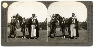 シェイクと彼のボディーガード、シリア、1900年代。