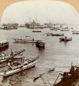 コロンボ港、セイロンスリランカ。 作： Keystone View Company