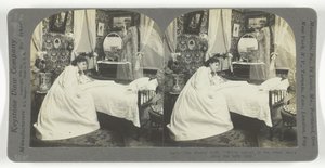 空のクリブ。赤ちゃんが亡くなってから彼岸に近くなった1899年。 作： Keystone View Company