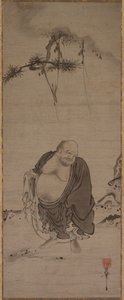 布袋、1300年代後半～1400年代前半。 作： Kichizan Mincho