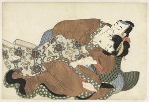 愛し合うカップル 作： Kikugawa Eizan (attributed to)