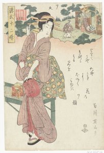 夕顔 源氏物語十二帖（シリーズタイトル） 源氏十二帖 作： Kikugawa Eizan
