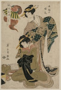 晴れた日の石橋の霞 (歌舞伎謡伴奏八景シリーズより)