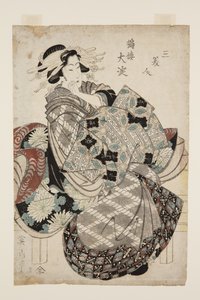 鶴r?の?(ツル-ル?ヨド)（カラー木版画 作： Kikukawa Eizan