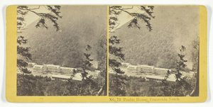 プロフィール ハウス、フランコニア ノッチ、185575。クリエイター：キルバーン ブラザーズ、BW キルバーン。 作： Kilburn Brothers, BW Kilburn