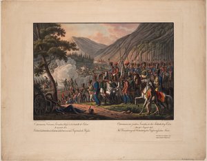 1813年8月29日、1813年8月29日のクルムの戦いでのアレキサンダー・オスターマン・トルストイ伯爵 作： Kilian Ponheimer the Elder