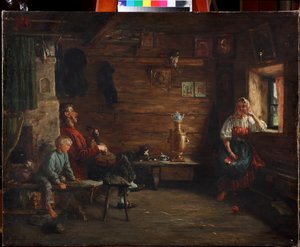 家族のイディール」 キリル・ヴィケンチエヴィチ・レモック（1841-1910）, - 油彩・キャンバス - 個人蔵 作： Kirill Vikentievich Lemoch