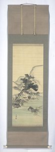 風景の中の文人 作： Kishi Ganku