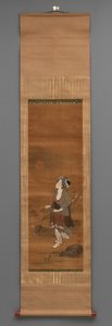 立像、1790～1850年頃（絹に水彩） 作： Kitagawa Fujimaro