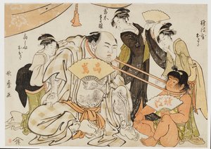 首を引くゲーム 作： Kitagawa Utamaro