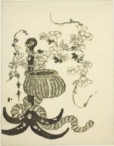 朝顔のアレンジ（朝顔） 作： Kitagawa Utamaro