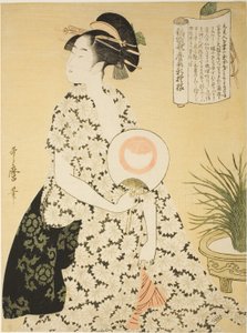 Beauty Wearing a Summer Kimono, from the series “New Patterns of Brocade Woven in Utamaro Style" ("Nishiki-ori Utamaro-gata-shinmoyo")   1283163   ja       japanese Successfully Translated  Original: Navire torpilleur russe Grand Duc Constantin detruisant  作： Kitagawa Utamaro