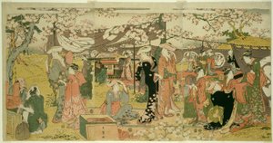チェッｒｙ Ｂぉっ粗ｍ 版クエｔ （丘 の 宴） 作： Kitagawa Utamaro