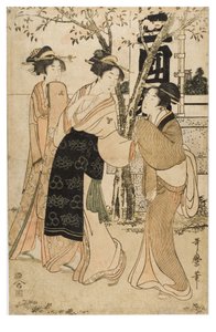 三囲神社の宝物展示 作： Kitagawa Utamaro