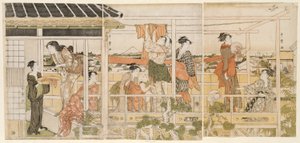 もの干し 作： Kitagawa Utamaro